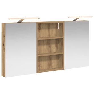 vidaXL Juego De Muebles De Ba&ntilde;o Con Estante 3 Pcs 120 X 10,5 X 60,5 Cm Vidaxl