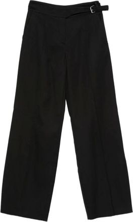Sportmax Broeken, Dames, Zwart, S, Katoen, Spxsalita Wijde Broek