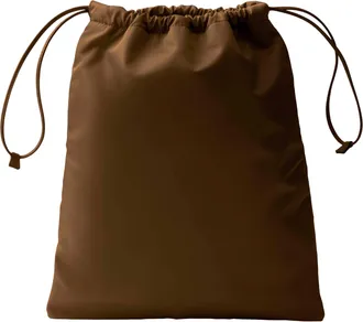 Prada Womens Pouch Bag Wish Burnt Brown Recycled Polyamide Shoulder