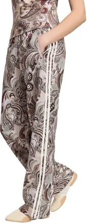 adidas Originals Firebird Paisley Print Track Pants in Multicolor/khaki Three at Nordstrom, Size Xx-Small