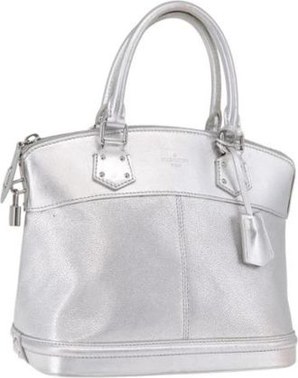 Louis Vuitton Pre-owned Vintage Hand Bag - Dames - Vintage Handtas - Grijs - ONE Size - Leer - Vintage