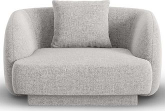 BLOOMINGLOFT Design Sessel Tulum mit Chenille-Bezug