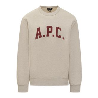 A.P.C. A.p.c., Heren, Sweatshirts & Hoodies, Beige, Maat: XL Katoen