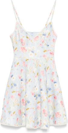 Zimmermann Sky Blue Lucky linen mini dress
