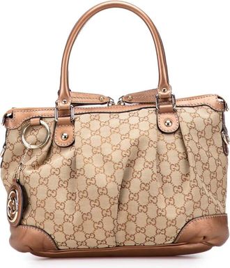 Gucci Pre-owned Gucci GG Canvas Sukey Satchel Ladies 247902 203998