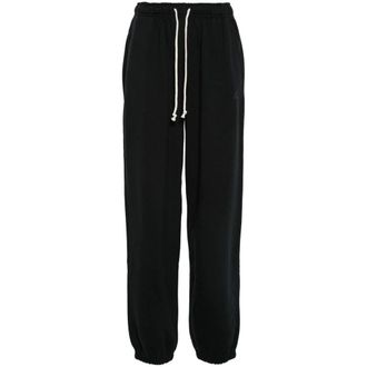 New Balance Pantaloni Neri in Jersey di Cotone Elasticizzati - - Trousers - Donna - Nero - S