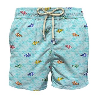 MC2 Saint Barth Beachwear, male, Multicolor, Size: 2XL Lighting Micro Swim Shorts