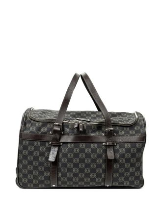 Loewe Anagram-print duffel bag - Black