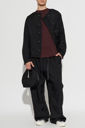 Yohji Yamamoto Wide-leg Pants, Mens, Black