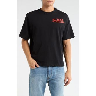 Von Dutch Oversize Graphic T-Shirt in Jet Black at Nordstrom, Size X-Large
