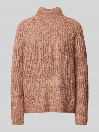 Jake*s Casual Regular Fit Strickpullover mit Stehkragen in Rosa, Größe XL