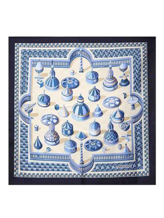 Ferragamo Printed Silk Scarf