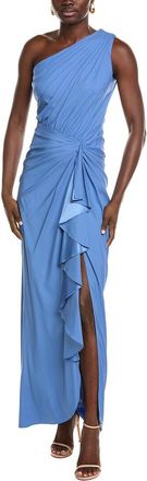 Tadashi Shoji Solid One-Shoulder Maxi Dress