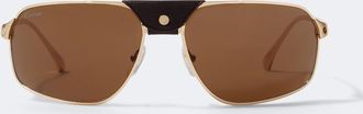 Cartier Santos De Cartier aviator sunglasses