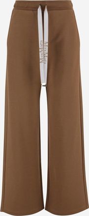 Max Mara S Pantalones de mezcla de algod&oacute;n con logo de Max Mara