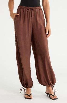 Nobody's Child Violet Cuffed Pants in Brown at Nordstrom, Size 12