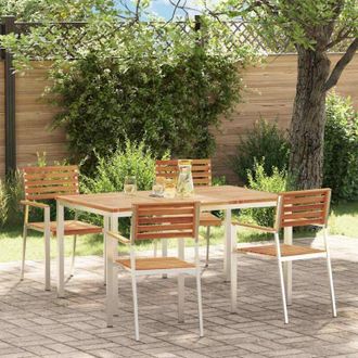 vidaXL Conjunto De Comedor De Jard&iacute;n 5 Pcs Vidaxl