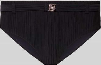 HUGO BOSS Bikini-Hose in Plissee-Optik Modell DOUBLE B in Black, Gr&ouml;&szlig;e XL