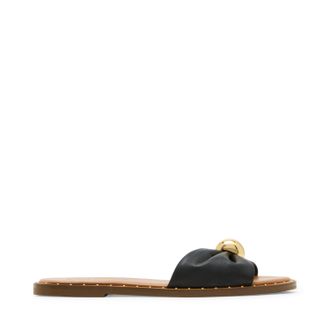 Steve Madden Dipsy-Cn Sandal BLACK LEATHER