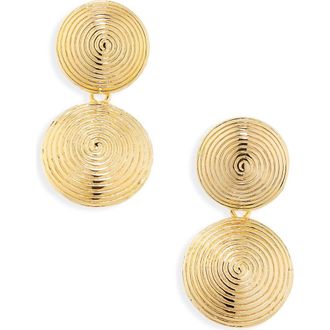 LI&Eacute; STUDIO The Rita Drop Earrings in Gold at Nordstrom
