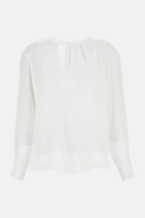 Max Mara White Crew Neck Top