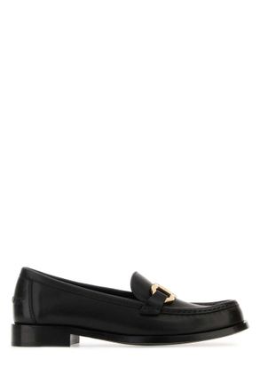 Ferragamo Black Solid Maryan Loafers