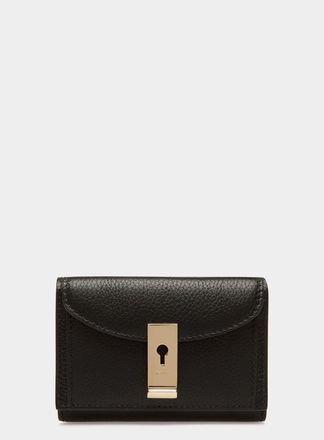 Bally Lock Me Wallet In Leather in Black at Nordstrom