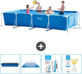 Intex Piscina Con Estructura Rectangular - 450x220x84 Cm - 7-piezas S22359