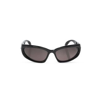 Balenciaga Sunglasses, female, Black, Size: ONE SIZE Swift Oval Sunglasses
