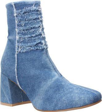 Love Rio Womens Doreen Booties In Denim Blue