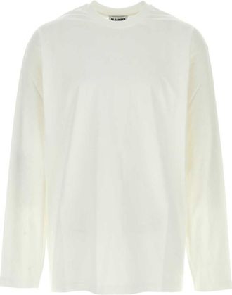 Jil Sander Off White Solid T-Shirt