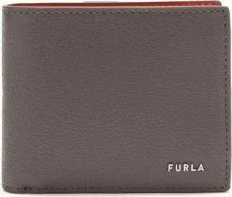 Furla Man Project Bi-fold Wallet Moka Brown Milos Textured Calf Leather + Lush Calf Leather Man