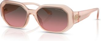 Michael Kors Siesta Key Brown Rose Gradient Geometric Ladies Sunglasses MK2240U 344911 54