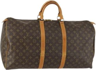 Louis Vuitton Pre-owned Keepall tas - unisex - Vintage Weekendtas - Bruin - ONE Size - Leer - Vintage