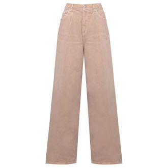 Dondup Pantalones anchos - Trousers - Mujer - Marr&oacute;n - W27