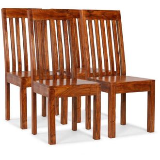 vidaXL Vidaxl - Sillas De Comedor 4 Unidades Madera Maciza Moderna