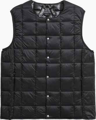 TAION Mens TAION Original Crew Neck Down Vest - Black - Size: 42/Regular