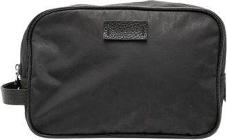 Gucci Pre-owned Bags, female, Black, Size: ONE SIZE Pre-owned Nylon Pouch