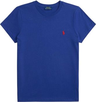 Ralph Lauren Tops, Dames, Blauw, M, Katoen, Cotton T-shirt