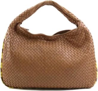 Bottega Veneta Pre-owned Handbags, female, Brown, Size: ONE SIZE Pre-owned Leather shoulder-bags