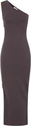 Elisabetta Franchi Red Carpet Knit Dress - Dames - Maxi kleedjes - Bruin - XS - Kleedjes