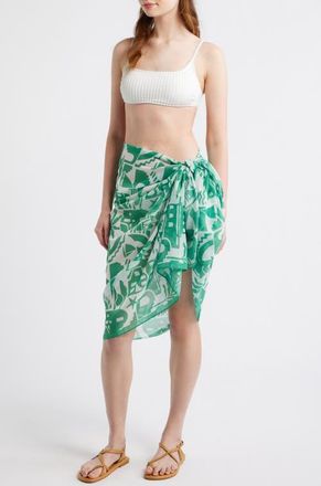 Treasure & Bond Vacay Ready Pareo in Green at Nordstrom
