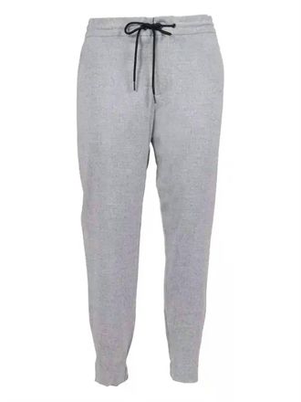 Tombolini Mens Viscose Flannel Drawstring Pant In Gray