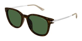 Montblanc MB0304SA Asian Fit 002 Mens Sunglasses Tortoiseshell Size 55