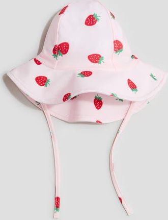 H&M Upf 50 Sun Hat in Light Pink/strawberries at Nordstrom, Size 9-12 M
