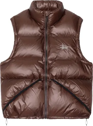 St&uuml;ssy Gilet imbottito - Marrone