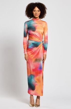 Daska Athena Printed Dress in Orange Abstract at Nordstrom, Size X-Small