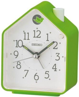 Seiko Wind-Up Alarm Clock - SEIKO - QHP010M - Green - Alarm - Japanese Quartz - Plastic