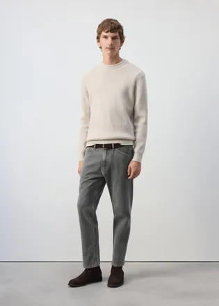 Mango Jeans regular-fit cropped grigio denim - Uomo - 44 - MANGO MAN