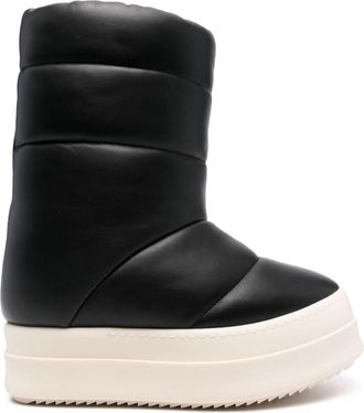 Rick Owens Mega Bumper Lunar boots - women - Leather - 40 - Black